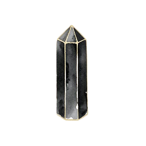 Illustration of Black Tourmaline
